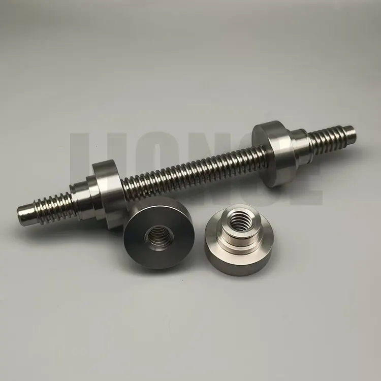 Özelleştirilmiş Yüksek Hassas CNC İşleme Büyük Kurşun Top Vidası
